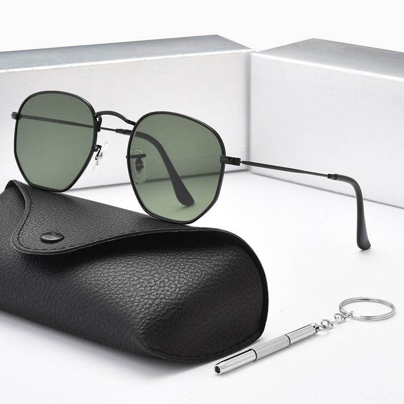 New Polygon Hexagonal Sunglasses For Men Women - JM - Sunglass Lover