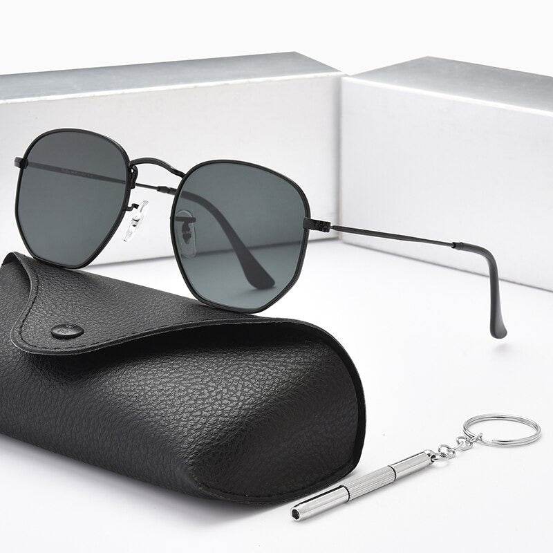 New Polygon Hexagonal Sunglasses For Men Women - JM - Sunglass Lover