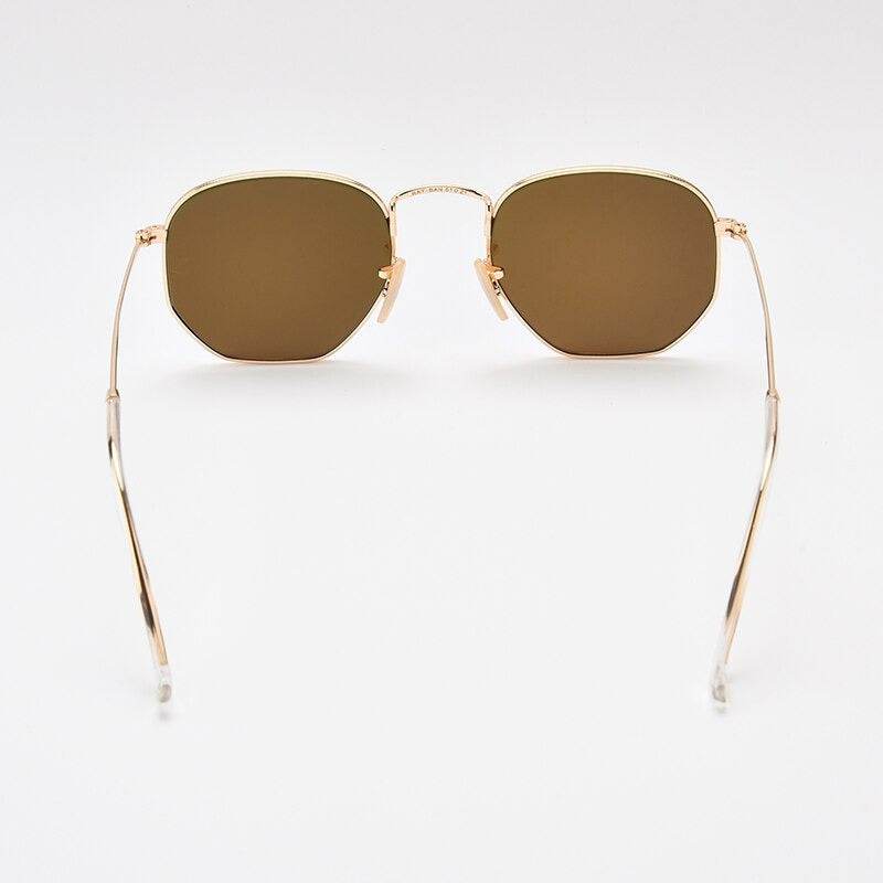 New Polygon Hexagonal Sunglasses For Men Women - JM - Sunglass Lover