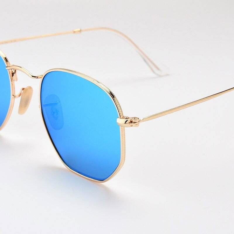 New Polygon Hexagonal Sunglasses For Men Women - JM - Sunglass Lover