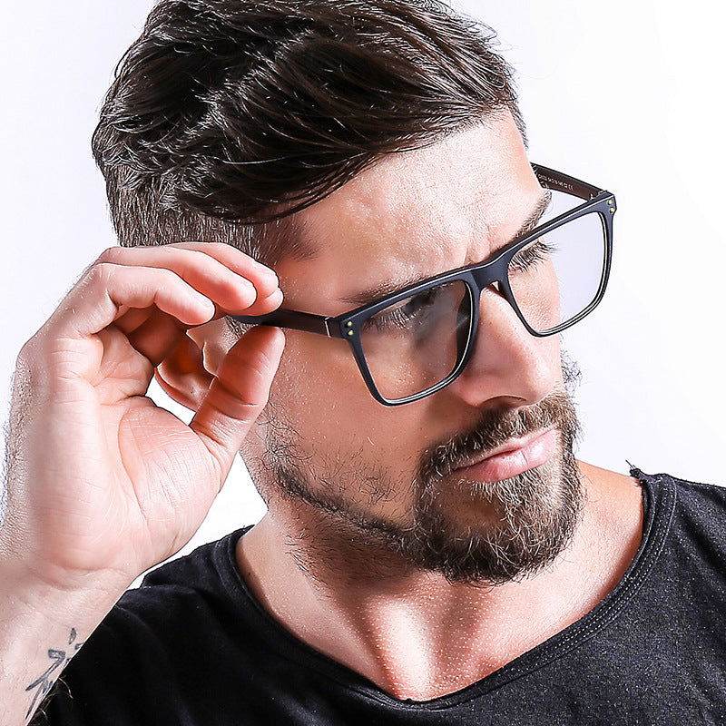 Oversized Square Frame Eyeglasses For Men - - Sunglass Lover