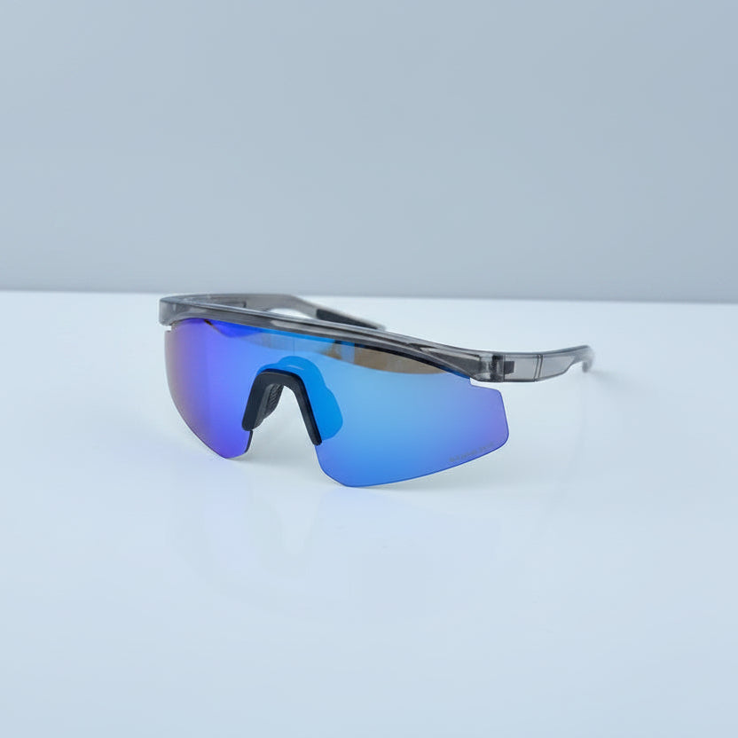 Sports Black Blue Prizm UV400 Sunglasses | Lightweight Wraparound Unisex Outdoor Eyewear