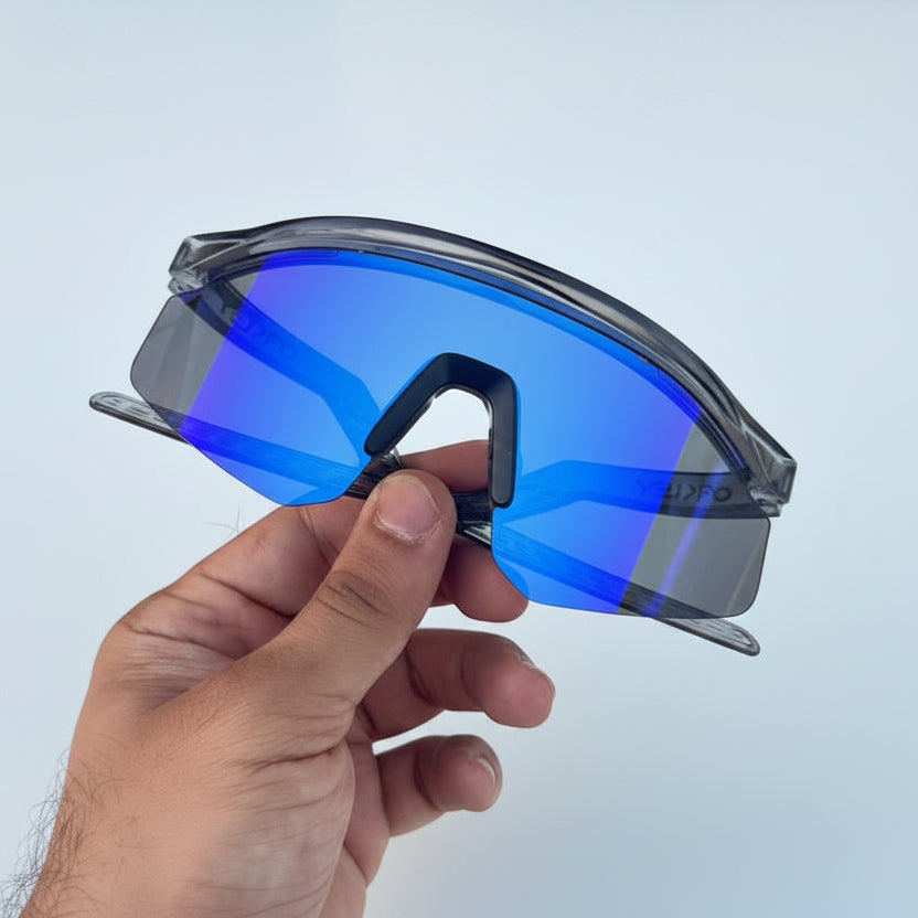 Sports Black Blue Prizm UV400 Sunglasses | Lightweight Wraparound Unisex Outdoor Eyewear