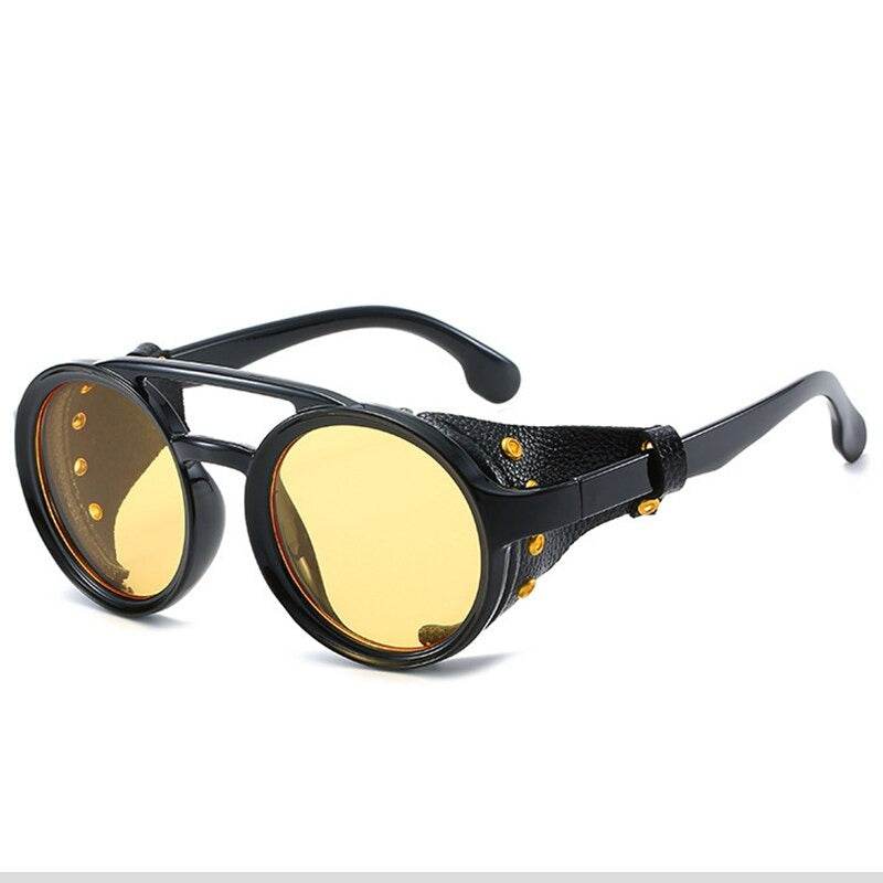 Retro Vintage Round Steampunk Sunglasses - Sunglass Lover