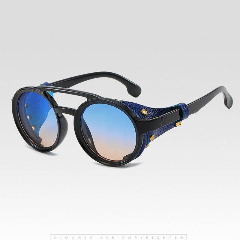 Retro Vintage Round Steampunk Sunglasses - Sunglass Lover