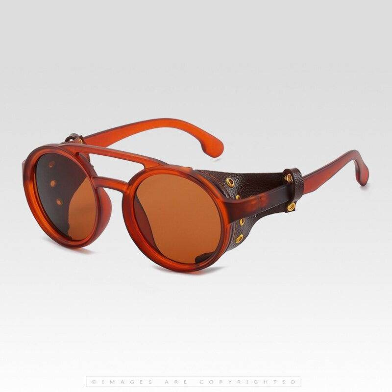 Retro Vintage Round Steampunk Sunglasses - Sunglass Lover