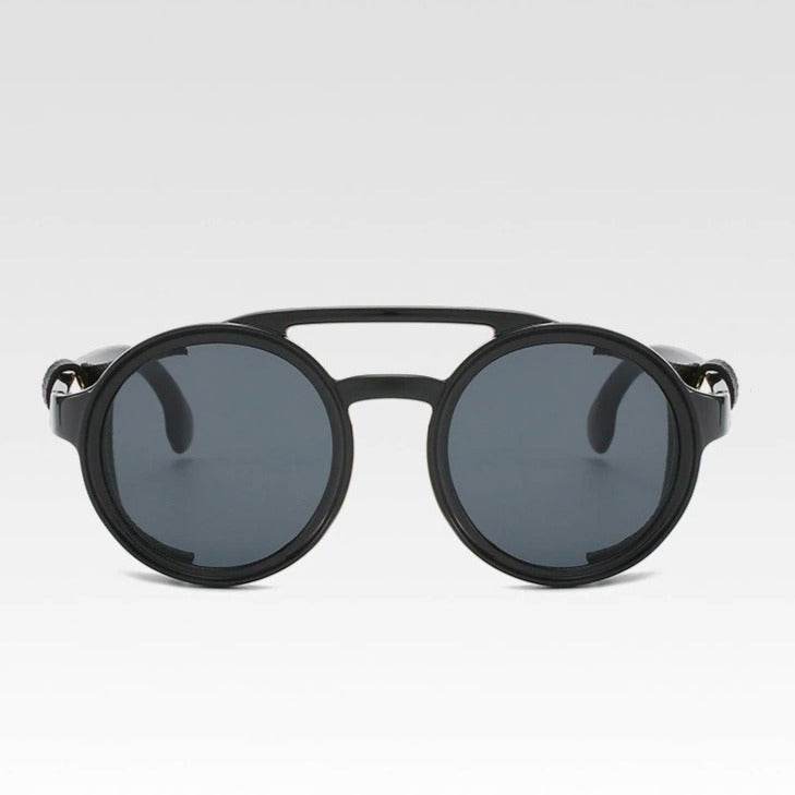 Retro Vintage Round Steampunk Sunglasses - Sunglass Lover
