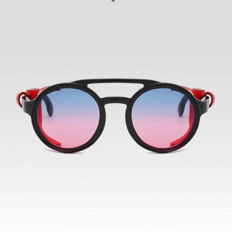 Retro Vintage Round Steampunk Sunglasses - Sunglass Lover