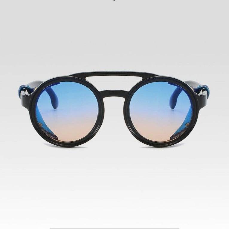 Retro Vintage Round Steampunk Sunglasses - Sunglass Lover