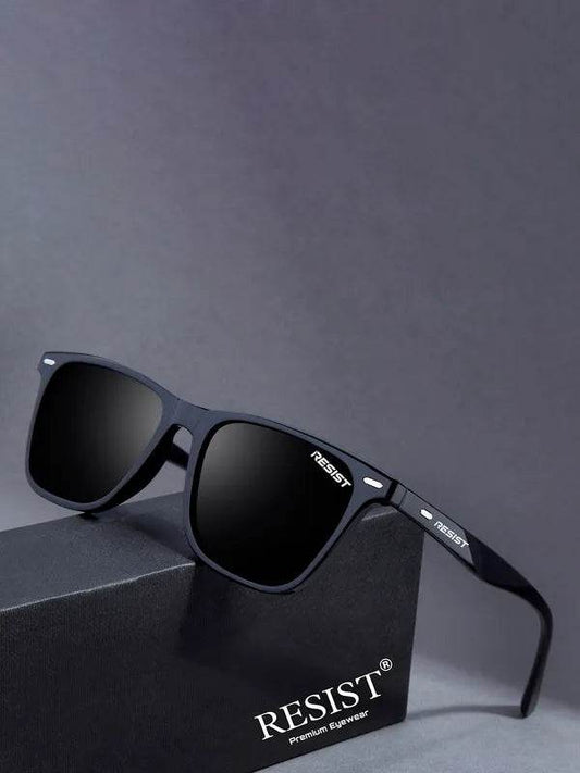 Sunglass Lover black matte square sunglasses on box UV protection oval square sunglasses for men