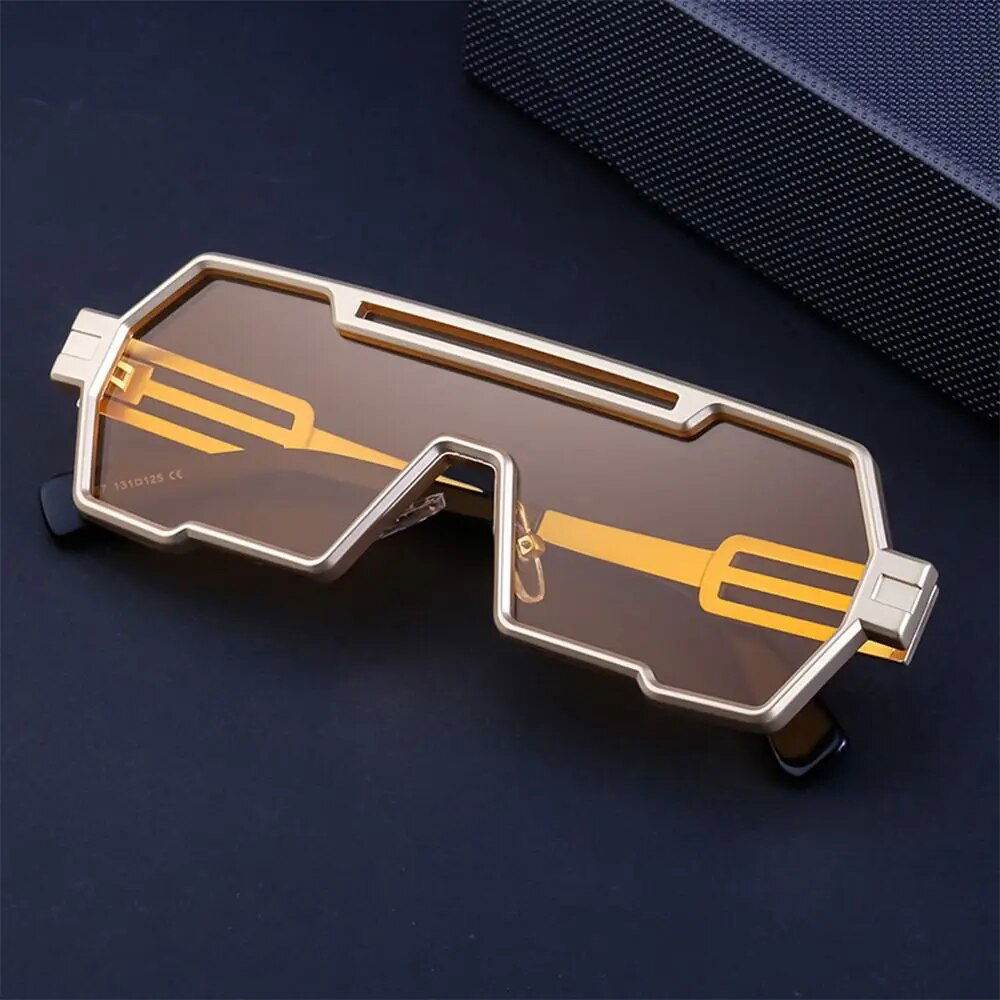 Square Vintage Punk Fashion Glasses Retro - SunglassesMart