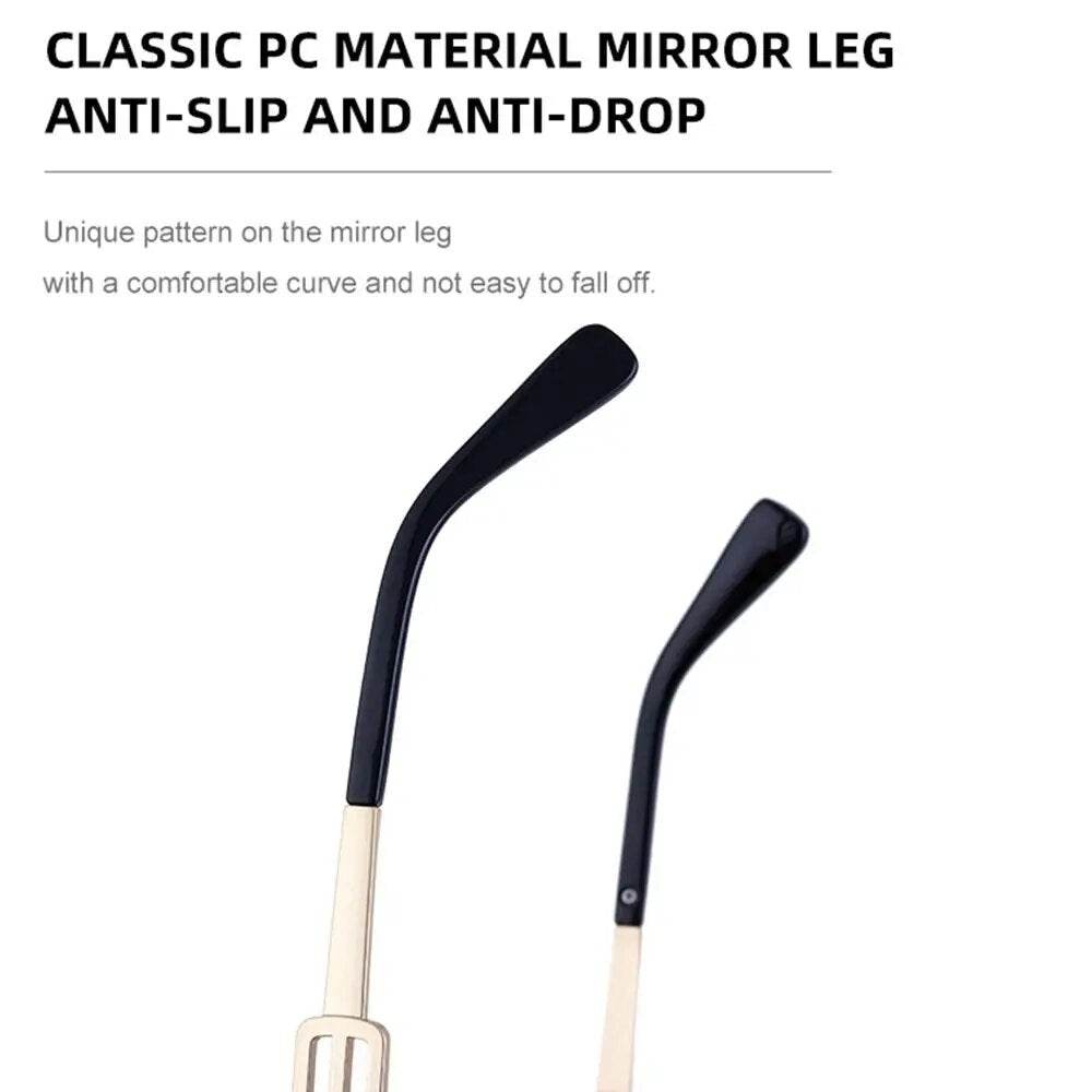 Square Vintage Punk Fashion Glasses Retro - SunglassesMart