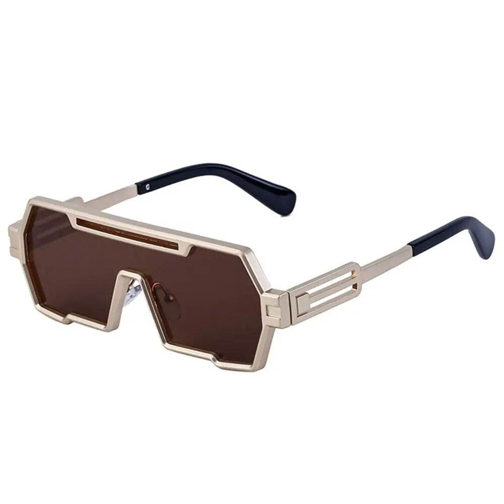 Square Vintage Punk Fashion Glasses Retro - SunglassesMart