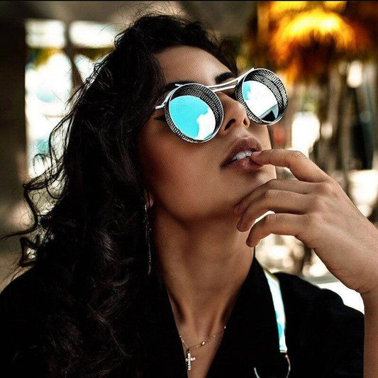Steampunk Vintage Luxury Round Punk Glasses - Sunglass Lover
