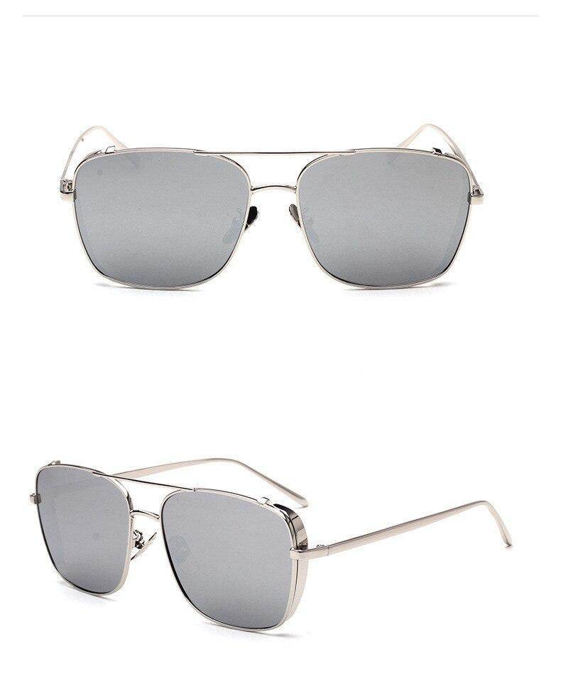 Stylish Celebrity Square Metal Sunglasses For Men And Women - Sunglass Lover