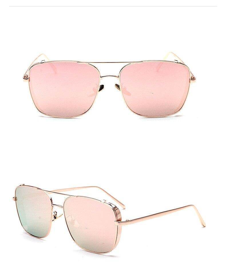 Stylish Celebrity Square Metal Sunglasses For Men And Women - Sunglass Lover