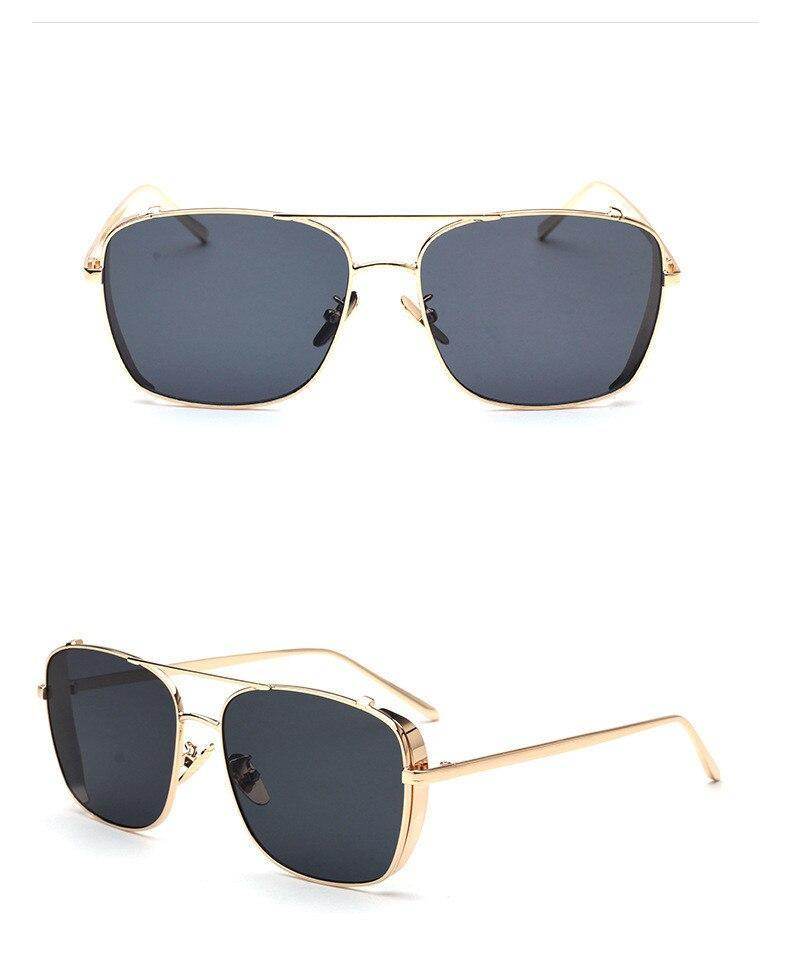 Stylish Celebrity Square Metal Sunglasses For Men And Women - Sunglass Lover
