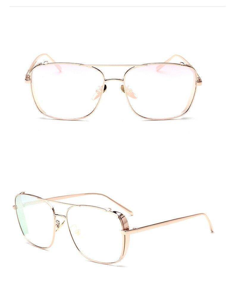 Stylish Celebrity Square Metal Sunglasses For Men And Women - Sunglass Lover