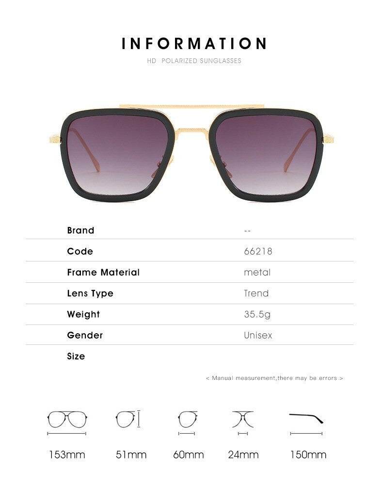 Tony Stark Robert Downey Men Women Sunglasses - Sunglass Lover