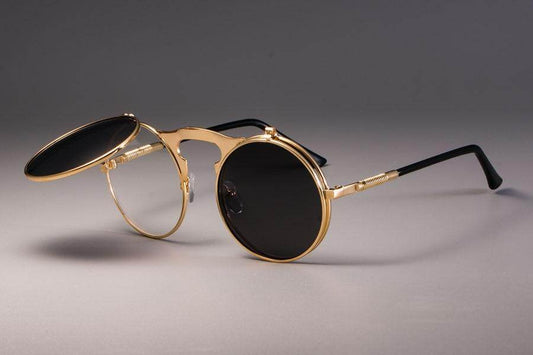 Vintage Round Flip Up Sunglasses For Men And Women - Sunglass Lover