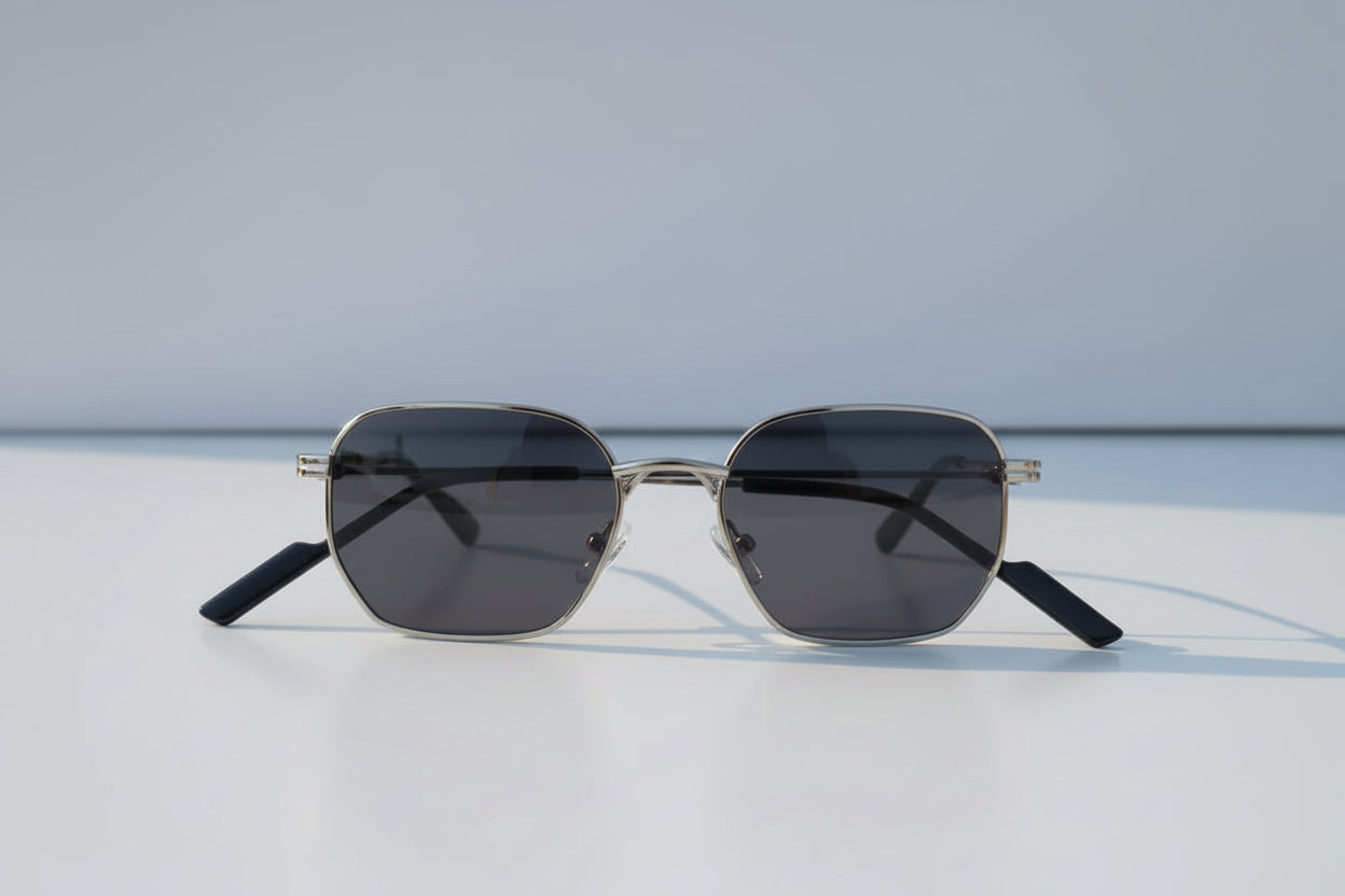 Buy New Hexagonal Metal Sunglasses for Men | UV400 Protection