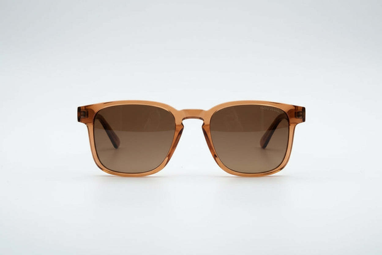 Luxury Brown Square Sunglasses for Men | UV Protection Premium Fashion Shades