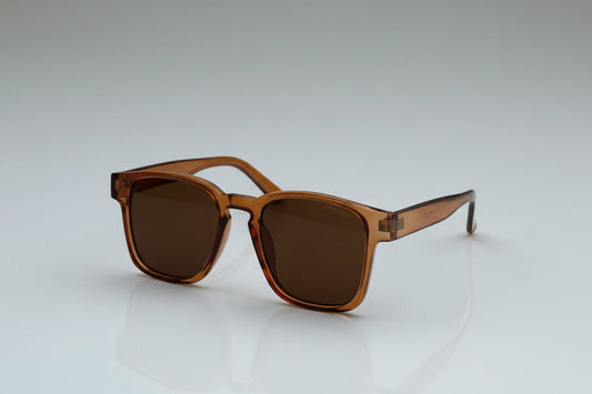 Luxury Brown Square Sunglasses for Men | UV Protection Premium Fashion Shades