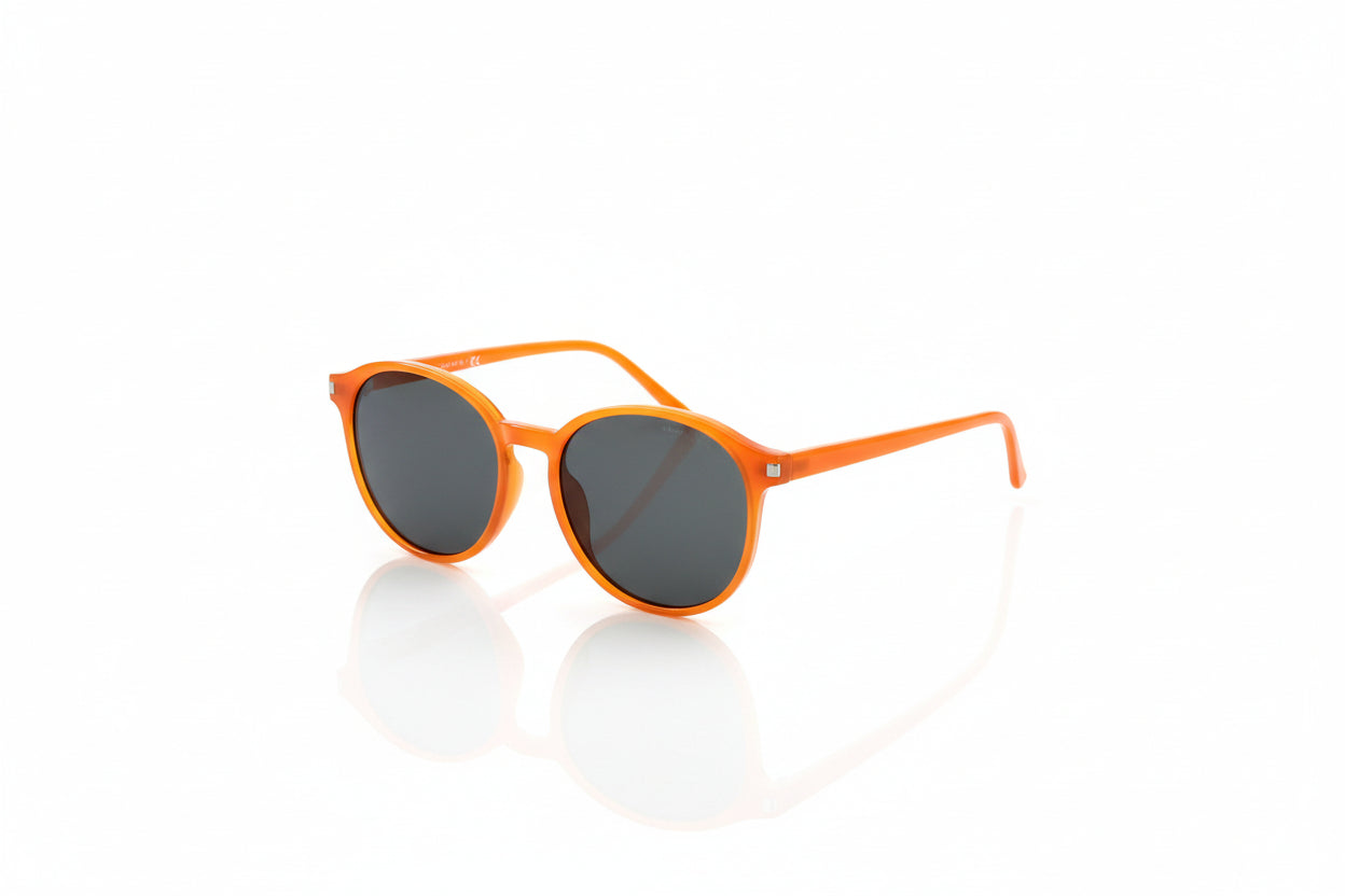 Luxury Oval Orange-Black Lens Sunglasses | UV Protected Premium Fashion Shades