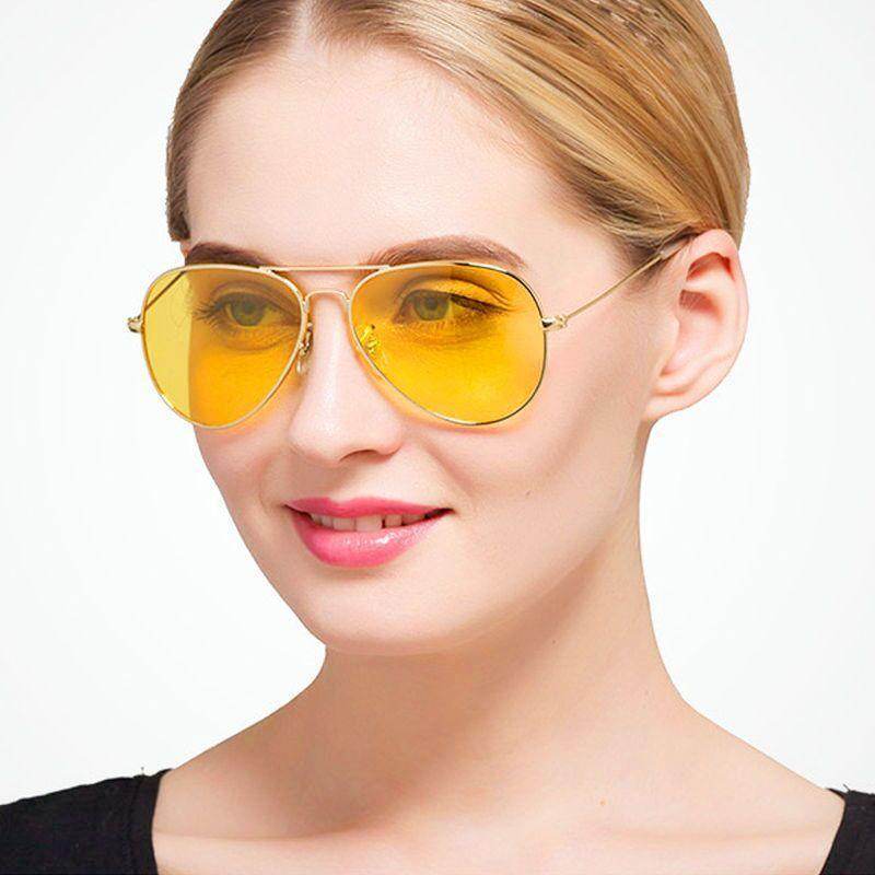 Yellow Candy Night Vision Aviator Sunglasses For Men And Women - Sunglass Lover