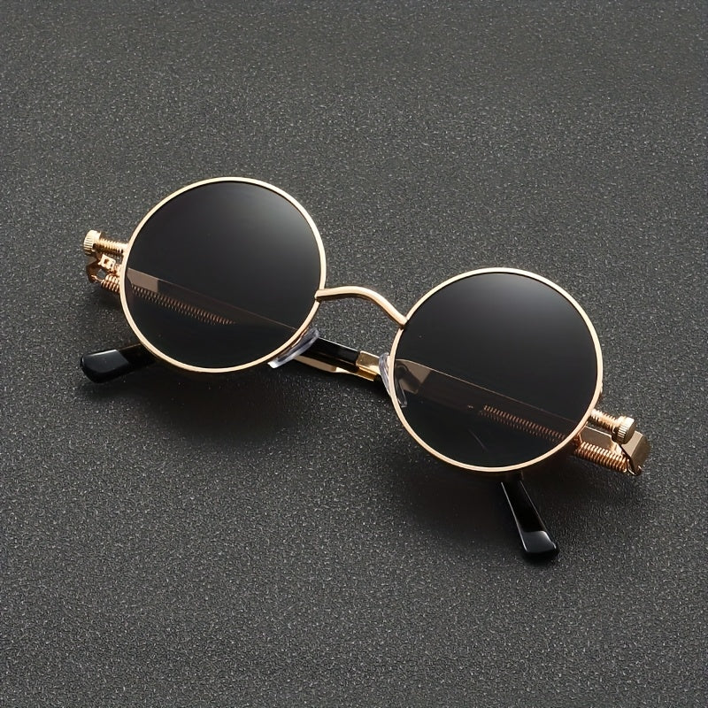Punk Round Style Decorative Glasses with Adjustable Nose Pads | Unisex