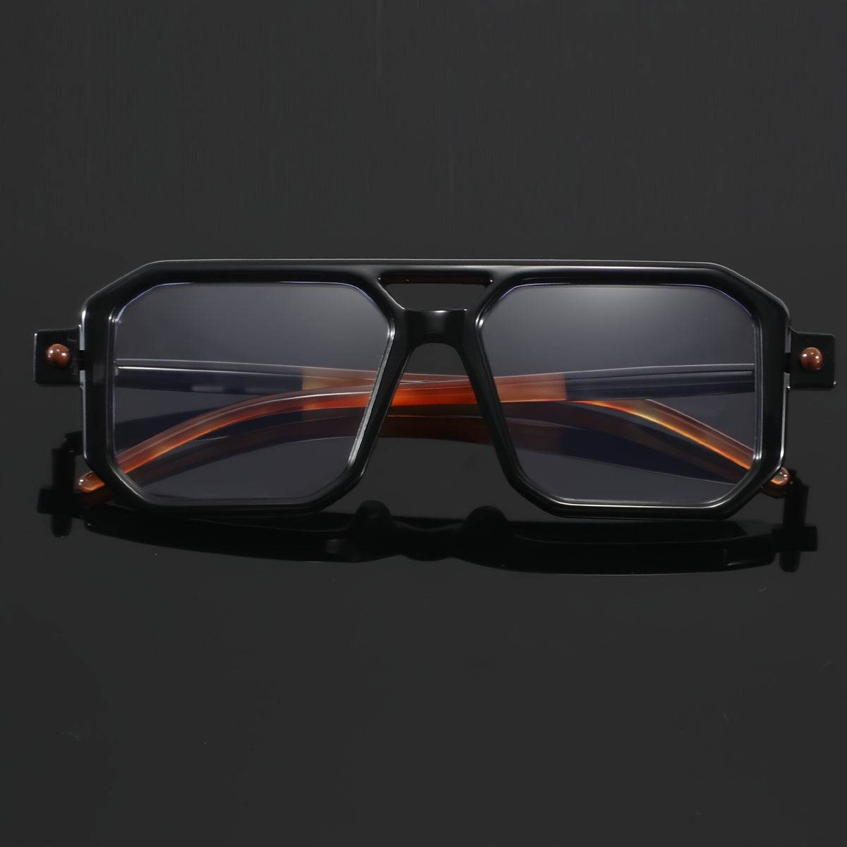 Men'S Casual Square Full-Rim Glasses - Sunglass Lover