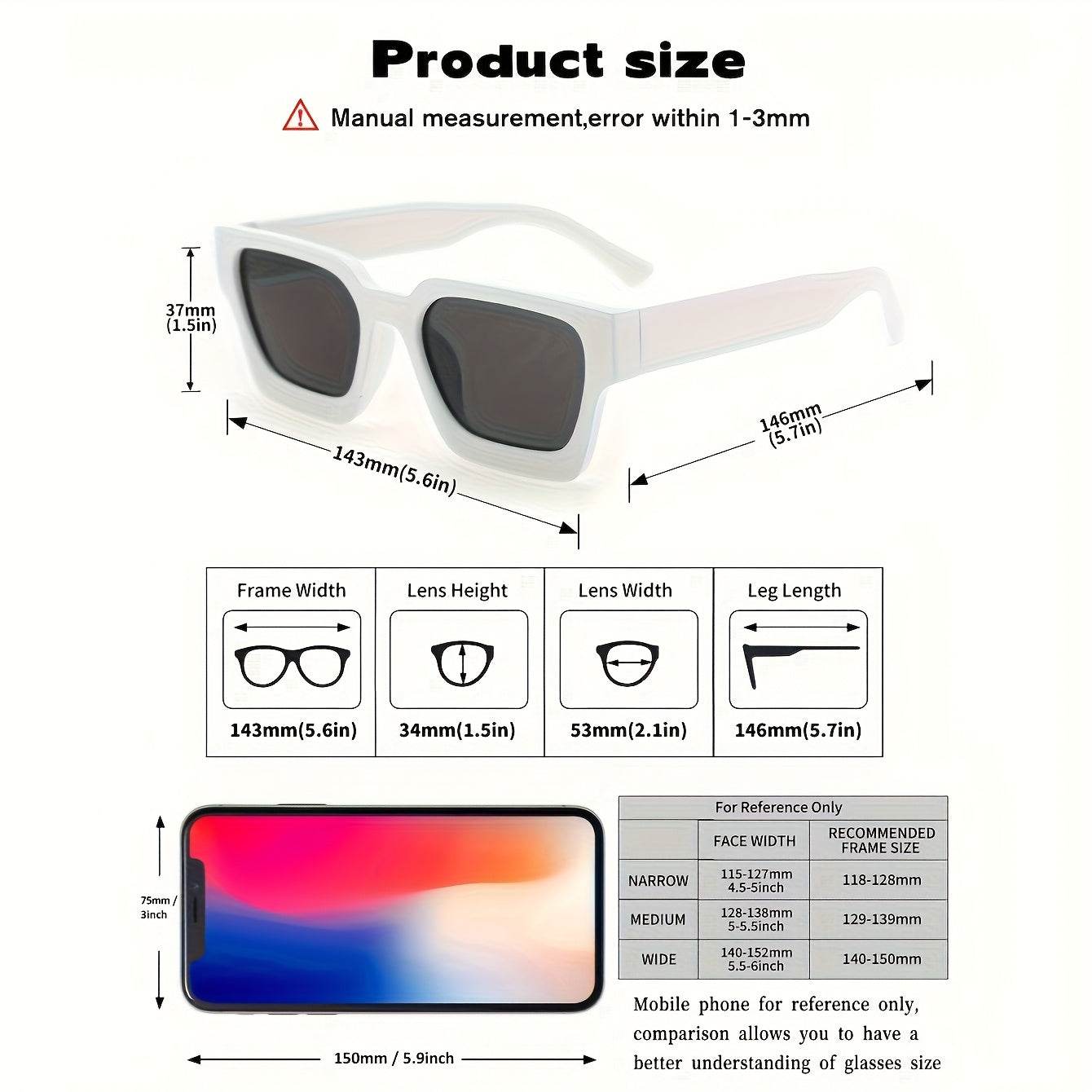 Men’s Square Frame Fashion Glasses – Minimalist Everyday Style - Sunglass Lover