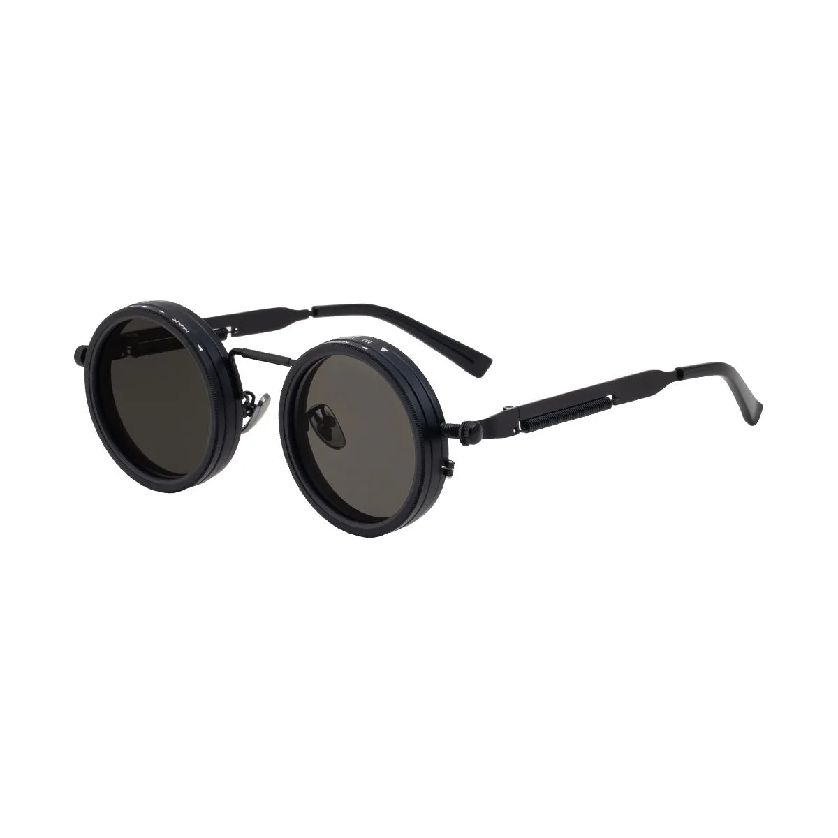 Retro Polarized Round Sunglasses UV400 ND9 Driving Glasses