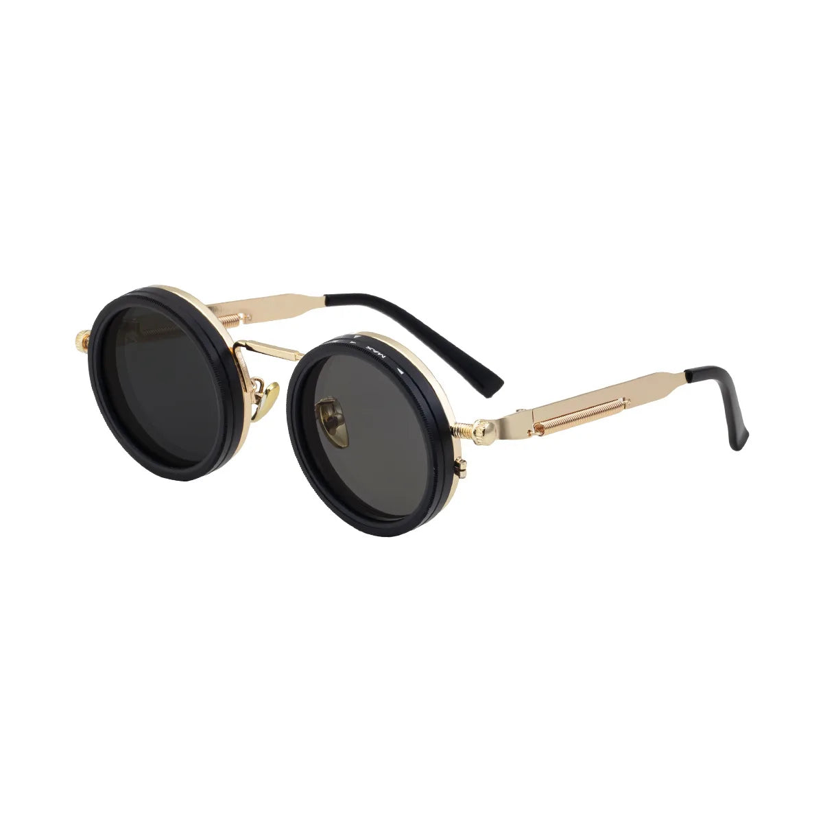 Retro Polarized Round Sunglasses UV400 ND9 Driving Glasses