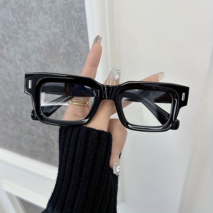 Fashion Square Clear Glasses – Unisex Full Rim Decorative Eyewear - Sunglass Lover