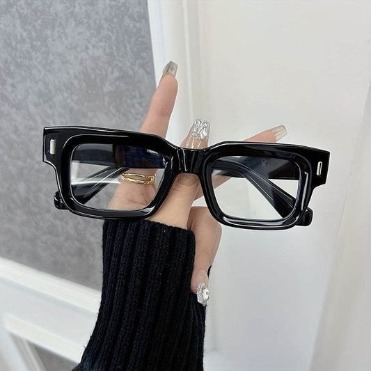 Fashion Square Clear Glasses – Unisex Full Rim Decorative Eyewear - Sunglass Lover