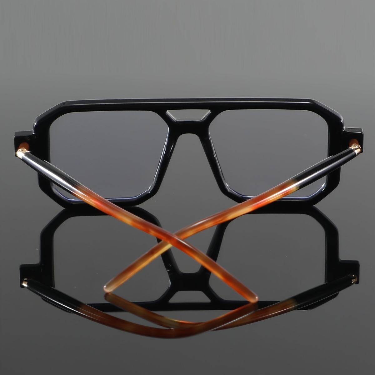 Men'S Casual Square Full-Rim Glasses - Sunglass Lover