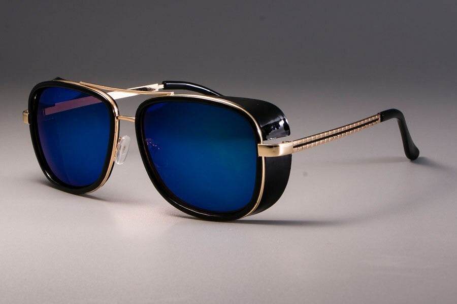 Classic Steampunk Rectangle Sunglasses - SunglassesMart