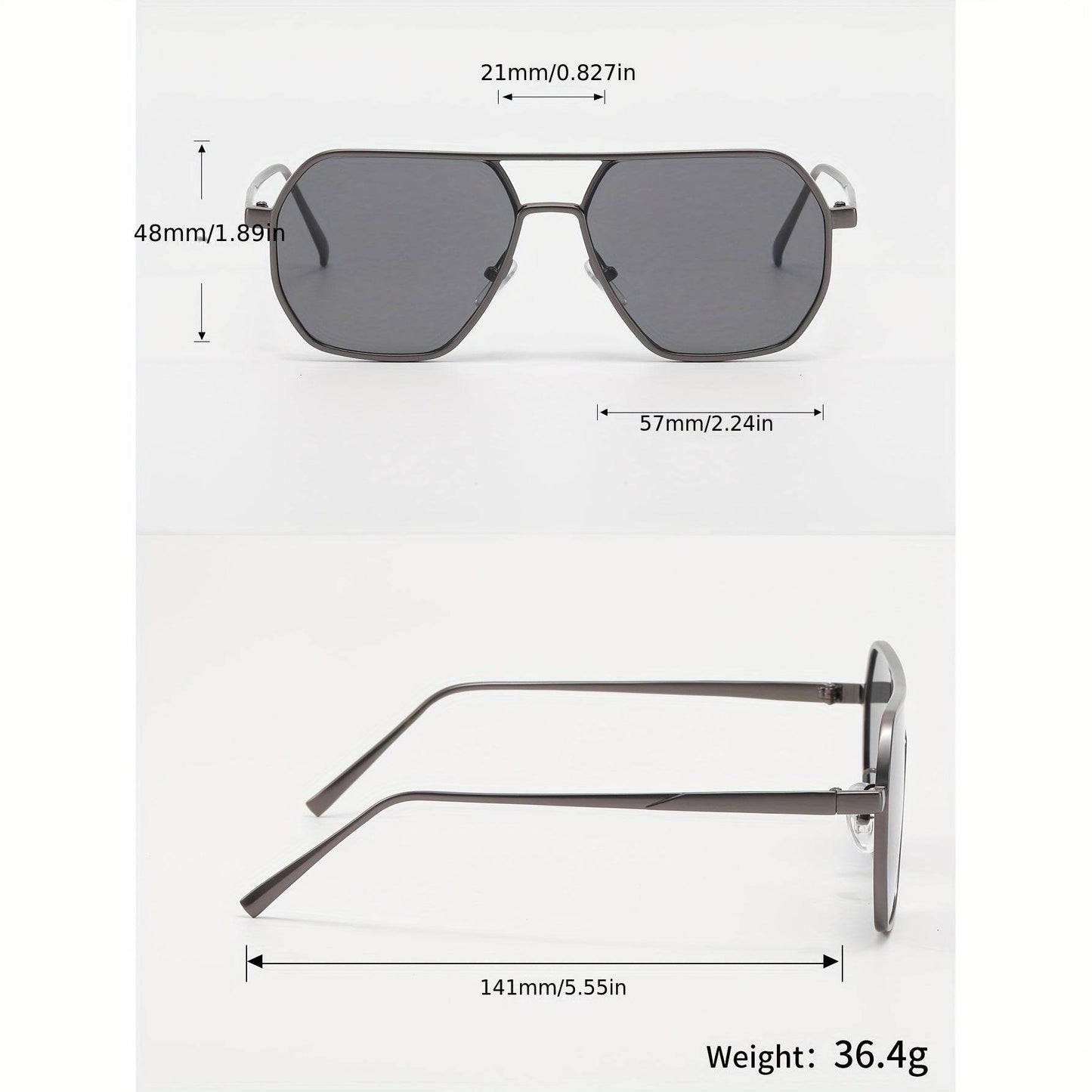 Metro Edge Geometric Flat-Top Glasses - Sunglass Lover