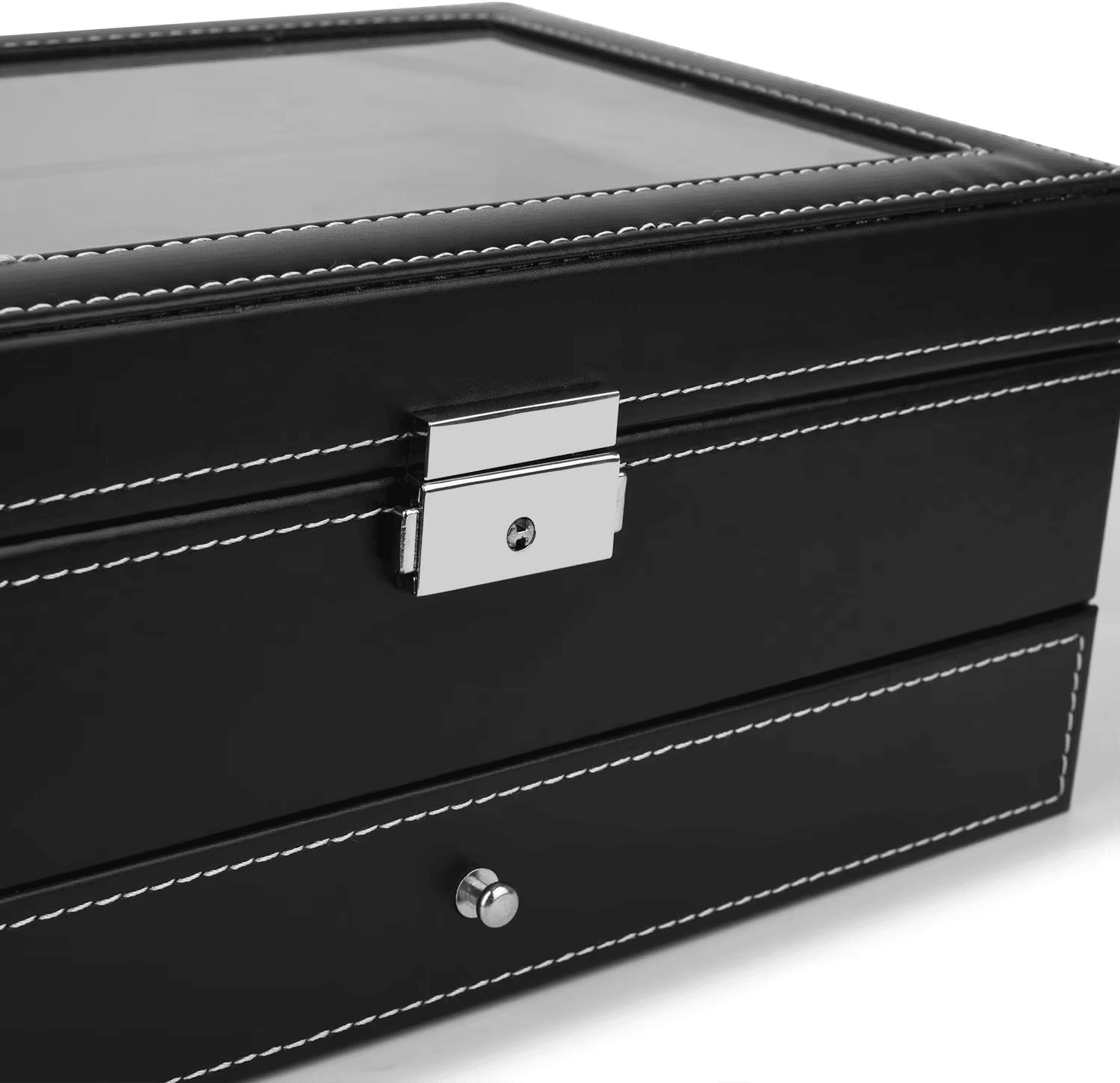 PU Leather Jewelry Storage Box Multifunctional Watch Glasses Collection Box - Sunglass Lover