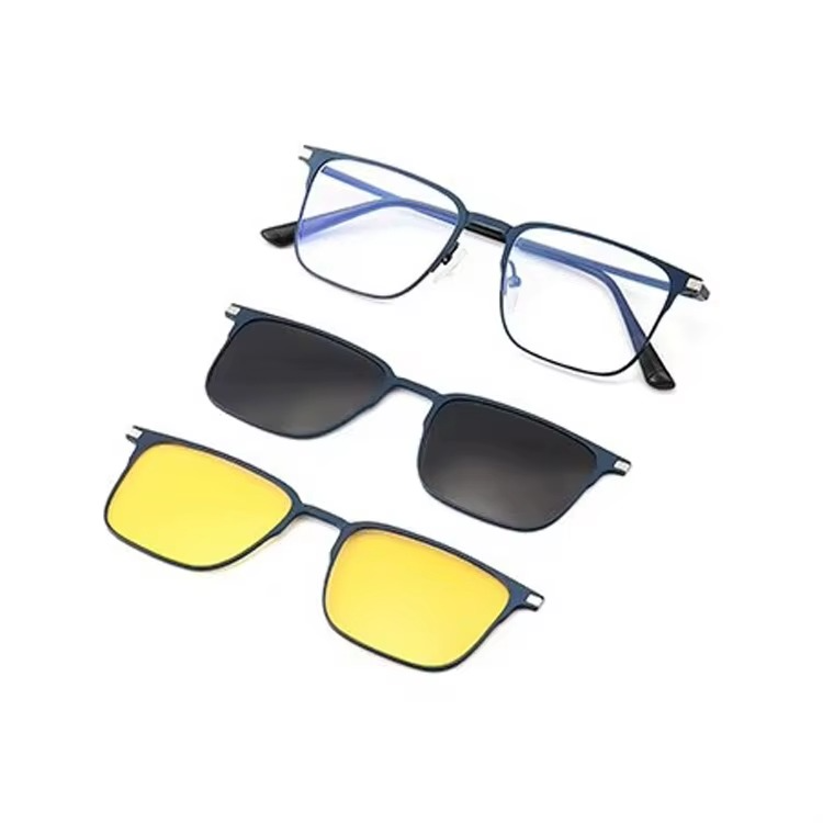 3 In 1 Polarized Clip On Sunglasses UV400 Magnetic Glasses