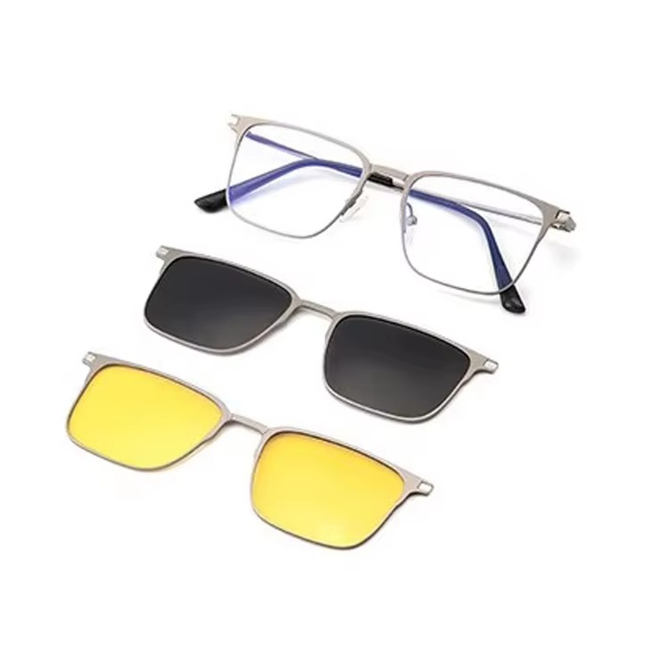 3 In 1 Polarized Clip On Sunglasses UV400 Magnetic Glasses