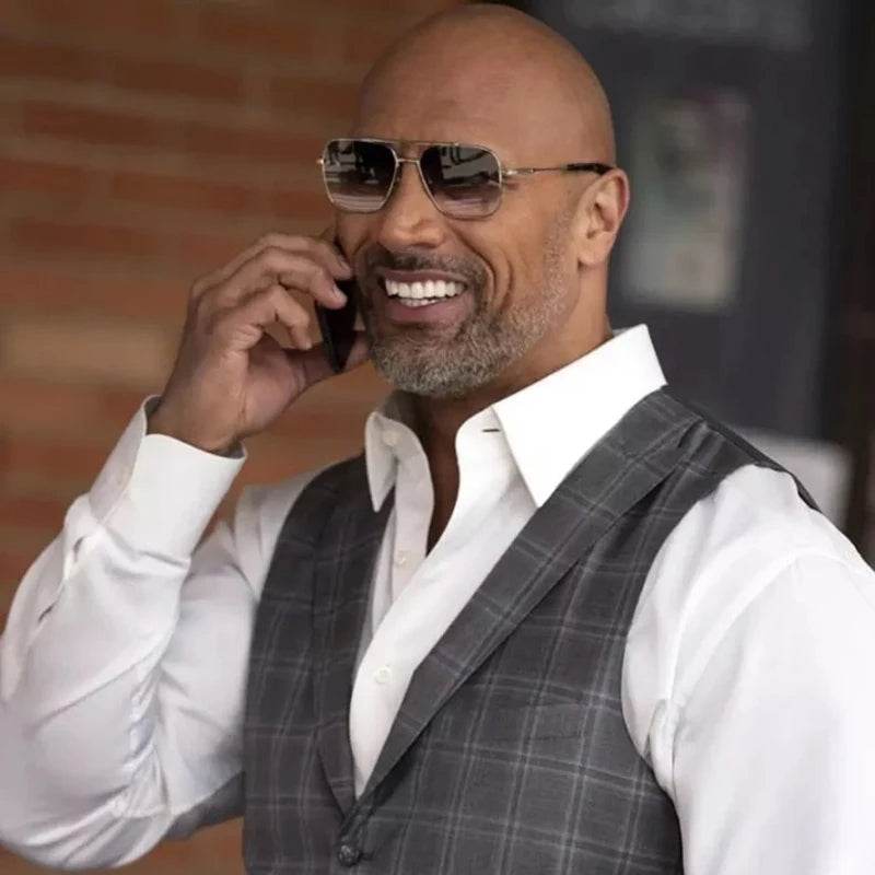 Square Pilot Style Rivets Sunglasses - SunglassesMart