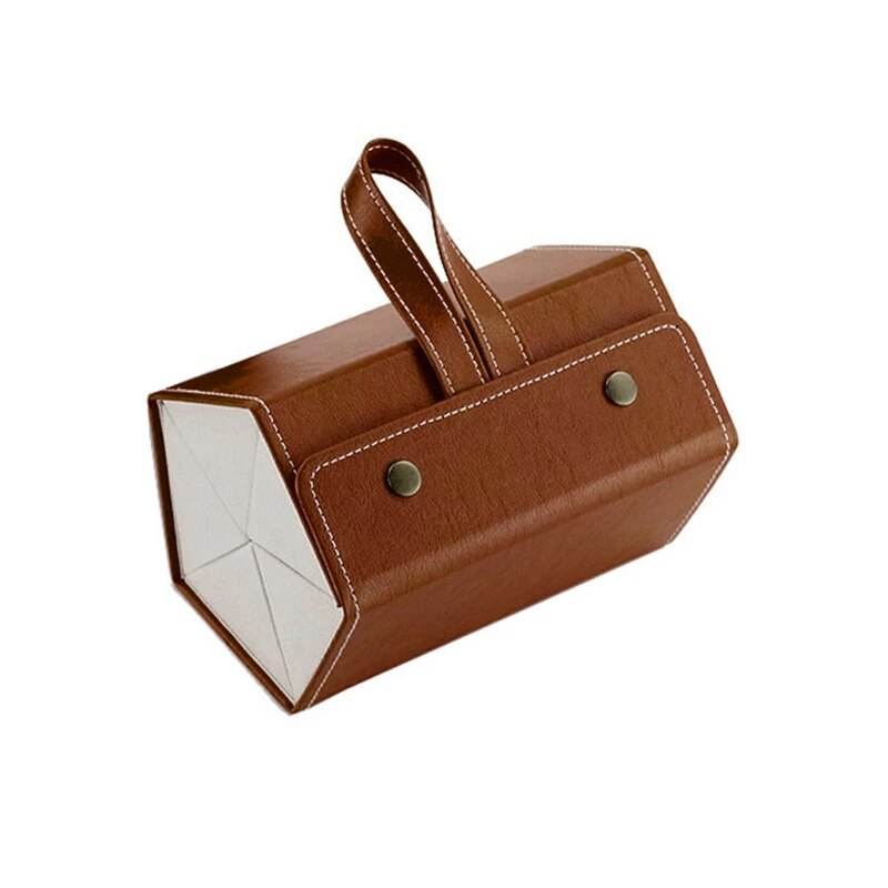 5 Slots Foldable PU Leather Sunglasses Eyeglasses Travel Organizer - Sunglass Lover