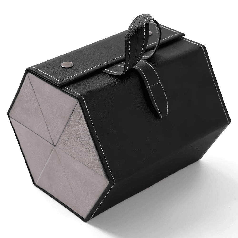 Multi-Compartment Portable Large Capacity Leather Glasses Case - Sunglass Lover