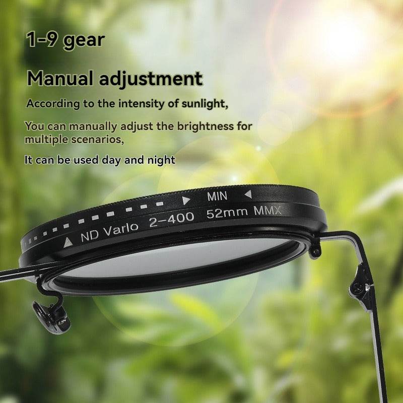 ND Filter Adjustable Dimming Round Polarized Sunglasses - Sunglass Lover