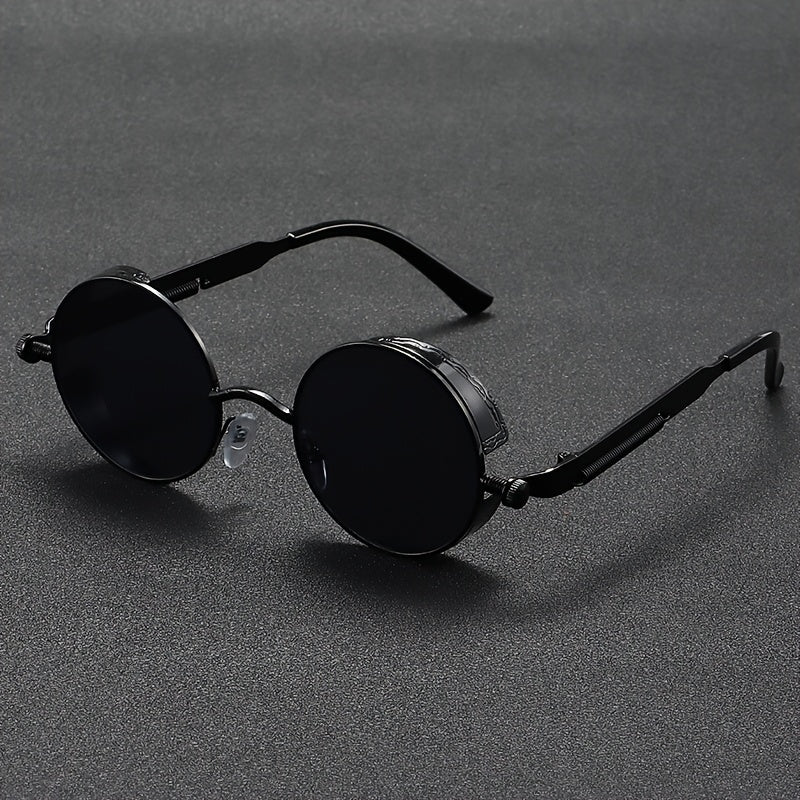 Punk Round Style Decorative Glasses with Adjustable Nose Pads | Unisex