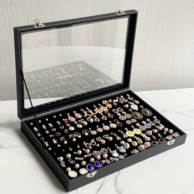 160-Hole Jewelry Organizer Box with Insertable Sponge Inserts - Sunglass Lover