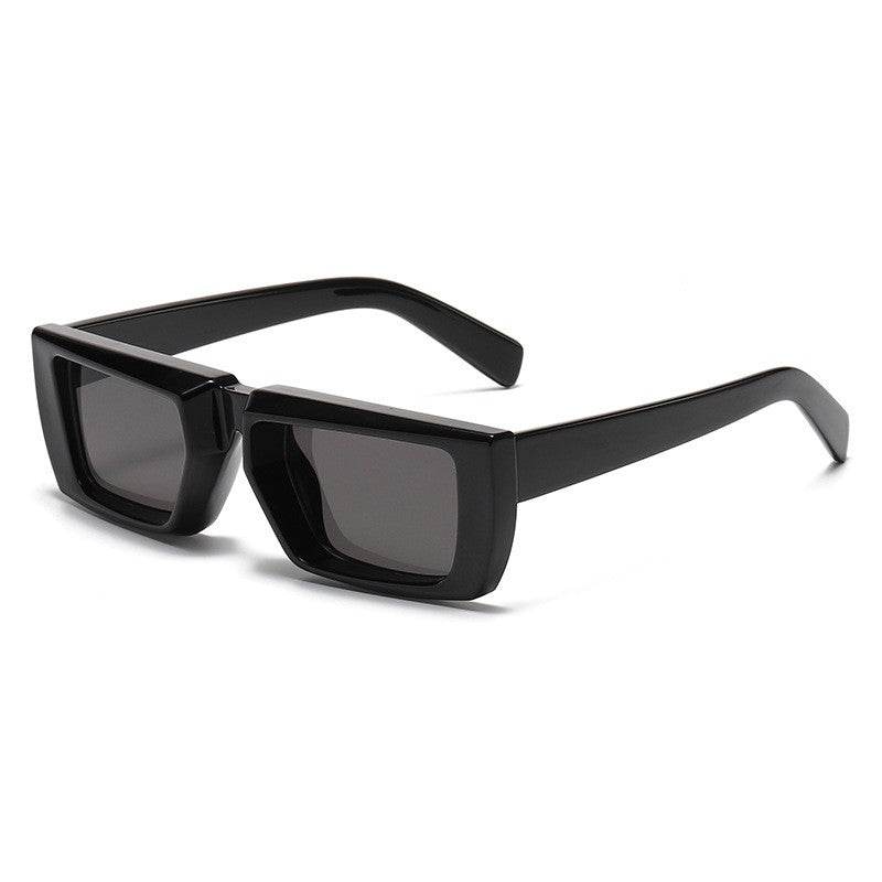 Sunglass Lover Hip Hop Rectangle Sunglasses Black - Sunglass Lover
