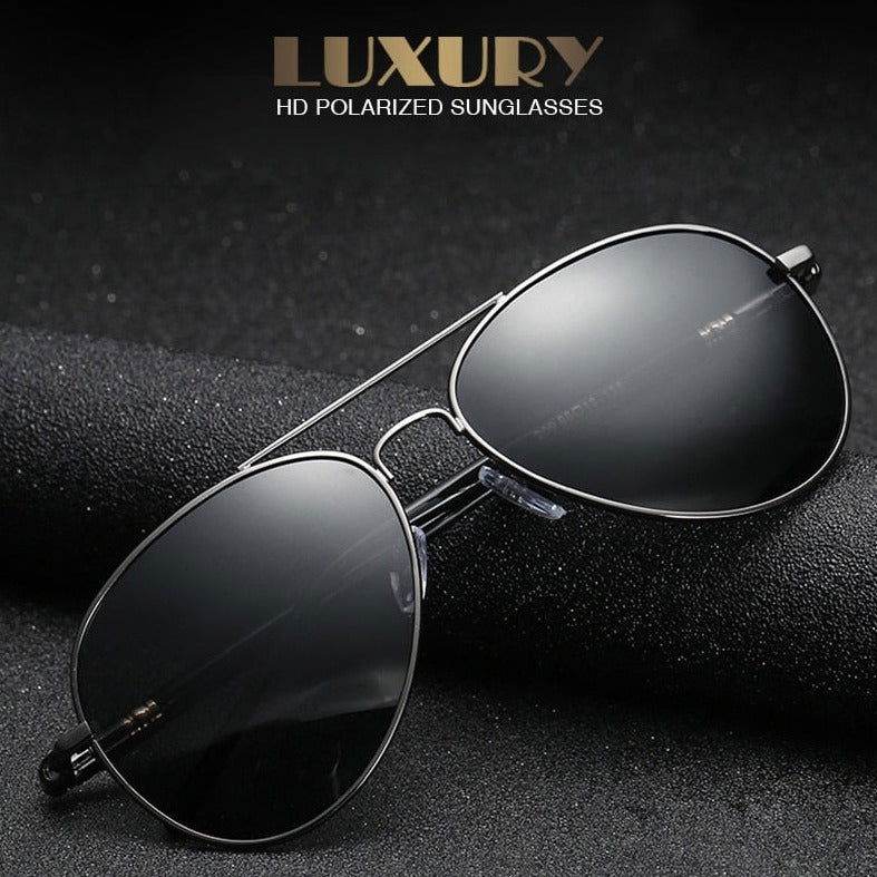 Sunglass Lover metal aviator with dark lenses pilot polarized sunglasses for men sleek lightweight frame for daily wear